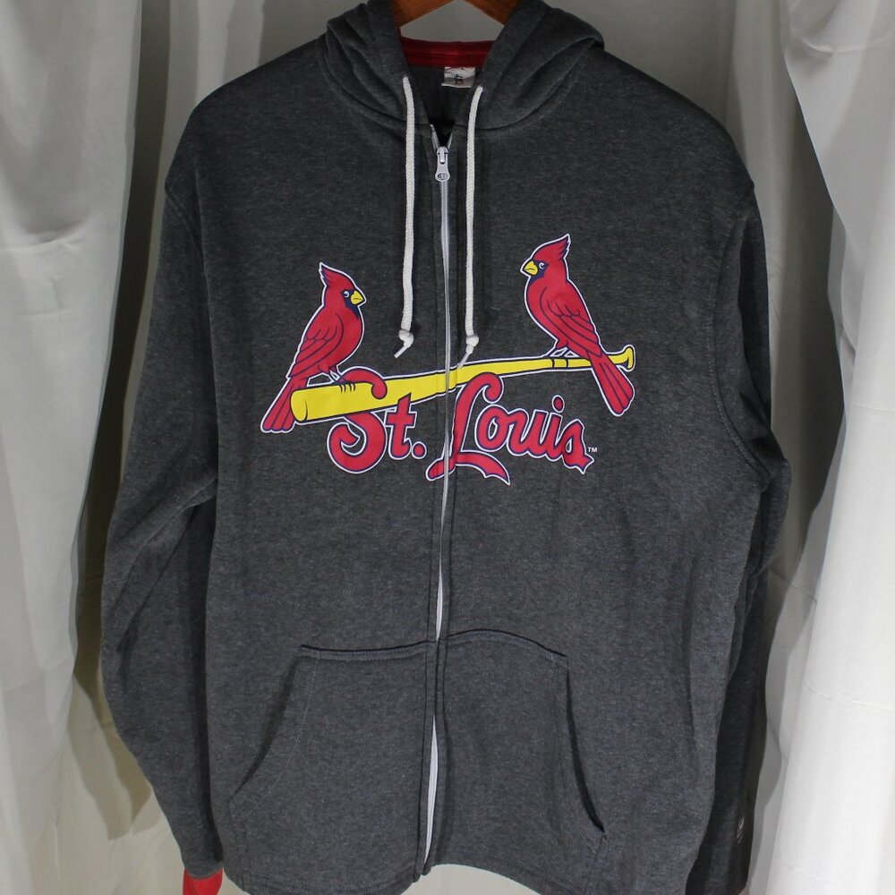 Men's MLB Saint Louis Cardinals Full Zip Hoodie - Promo - Size XL